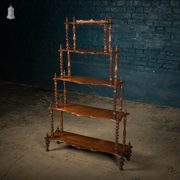 Five-Tier Whatnot, 19th C Rosewood
