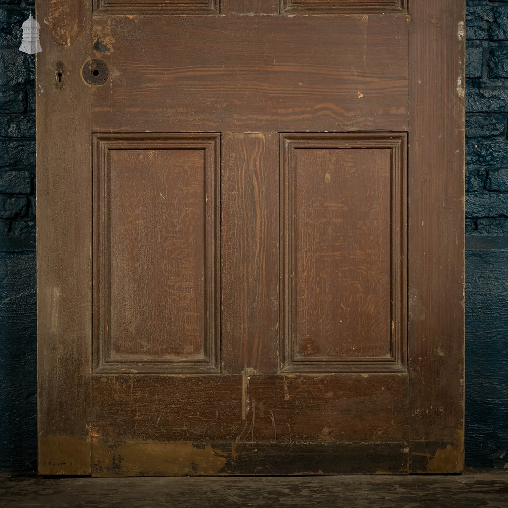 Pine Paneled Door, 4 Moulded Panel