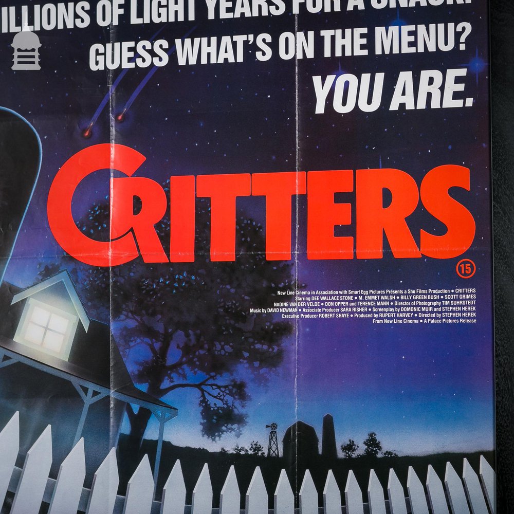 Original Framed ‘CRITTERS’ Quad Movie Poster