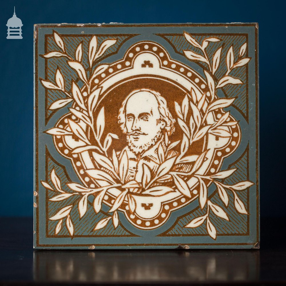 Minton, Hollins & Co Shakespeare Glazed Tile