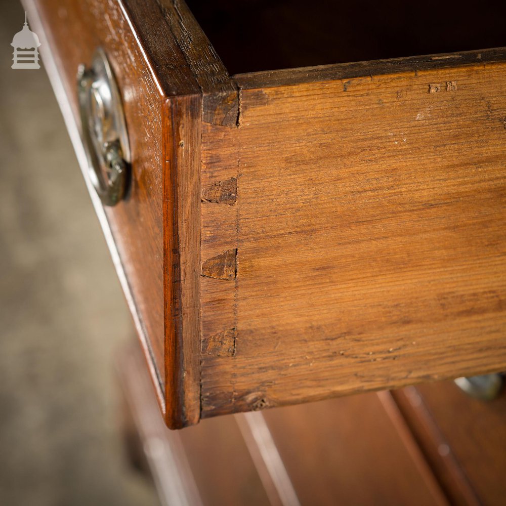 George III Oak Chest of Drawers with Brass Sphinx Drawer Pull Handles