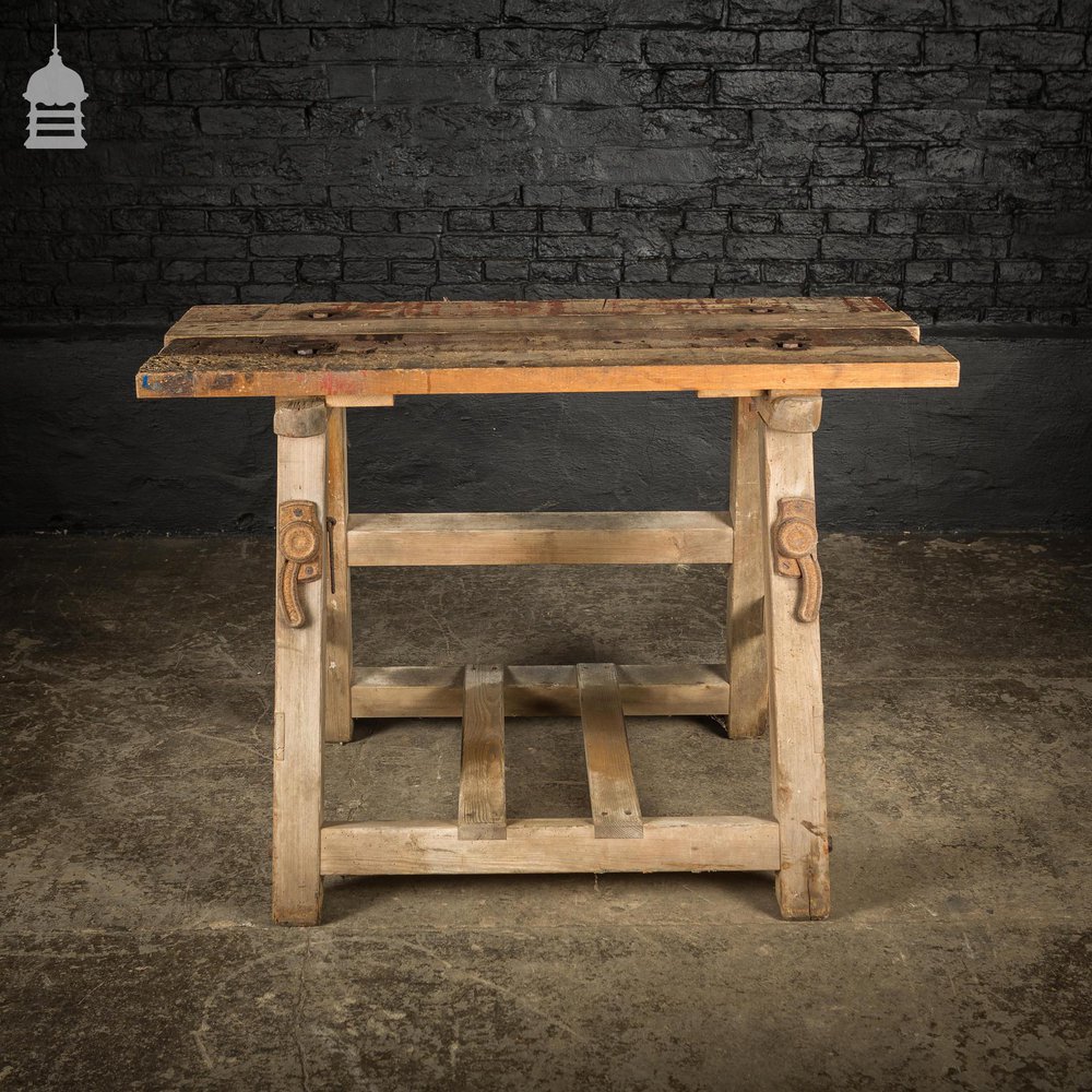 Bygone Wooden Base With Reclaimed Wooden Table Top