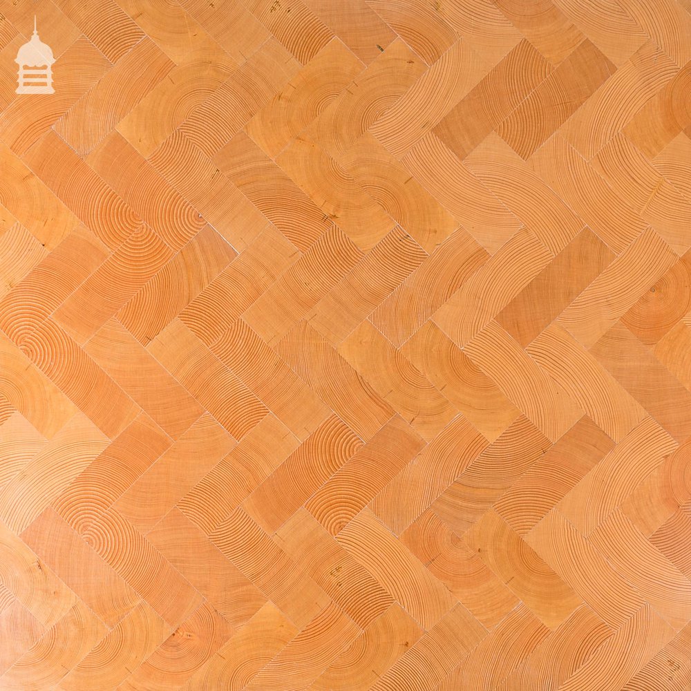 End Grain Columbian Pine Block Parquet Flooring