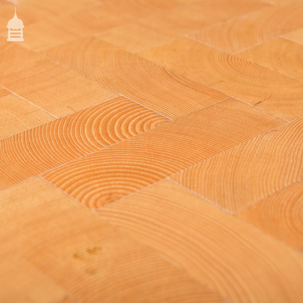 End Grain Columbian Pine Block Parquet Flooring