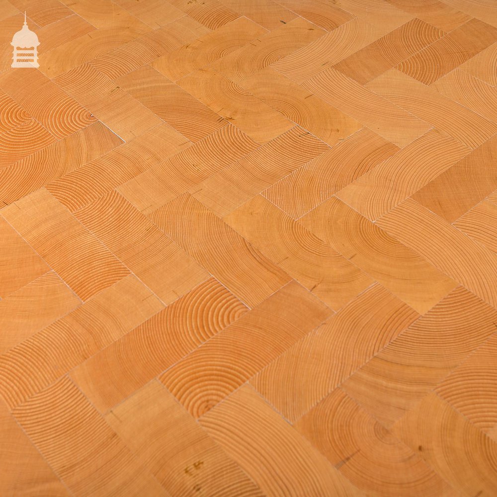 End Grain Columbian Pine Block Parquet Flooring