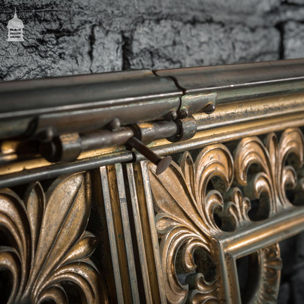 19th C George Gilbert Scott Jr Brass Alter Gates from Norwich Cathedral