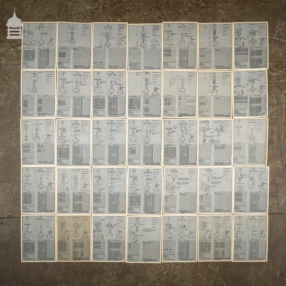 140 Pages of Vintage Industrial Drawings Plans Schematics