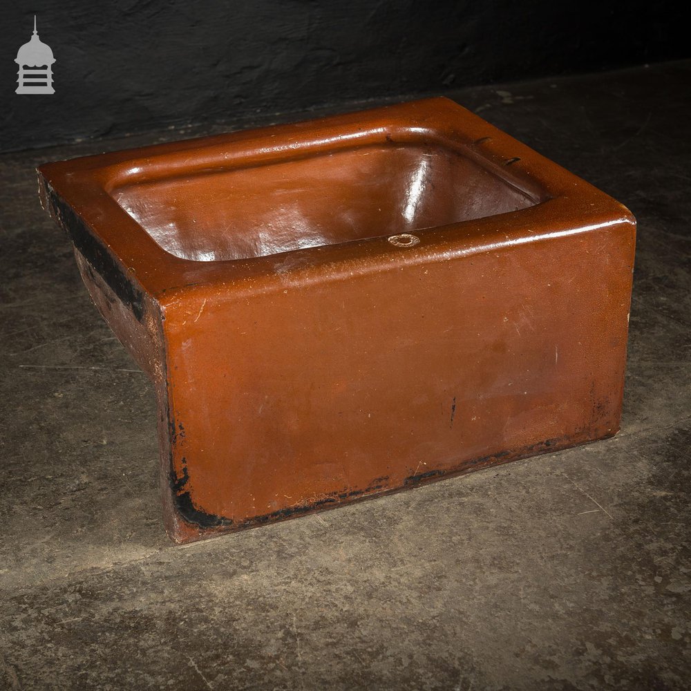 Large Victorian Salt Glaze Orange Peel Ceramic Trough Sink by Oats & Green LTD Halifax DUPLICATE NAME 5