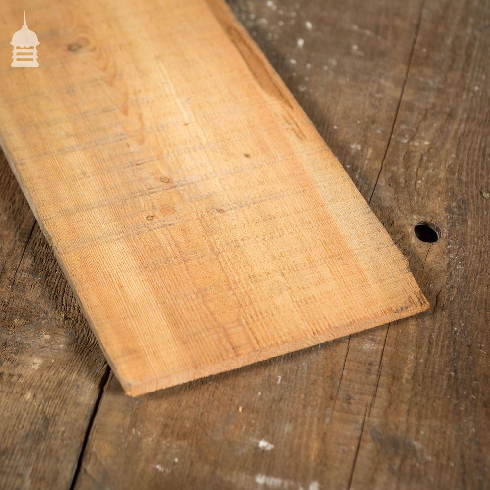 Batch of Approximately 80 Square Metres of Mixed Width Oxidised Pine Wall Cladding