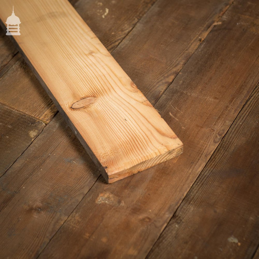 4½" Wide Oxidised Wall Cladding Floor Boards Cut from Reclaimed Joists