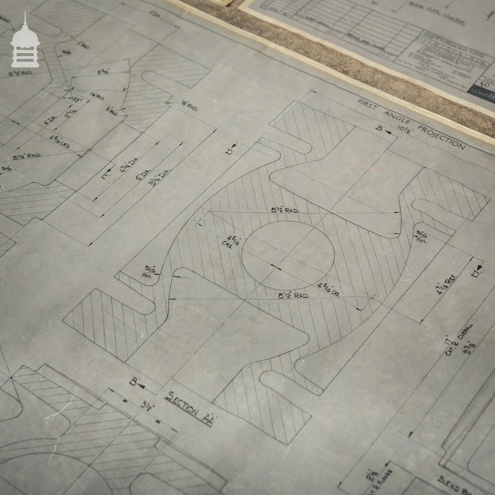 Huge Quantity of 10,000+ Industrial Technical Drawings on Drafting Film and Drafting Vellum