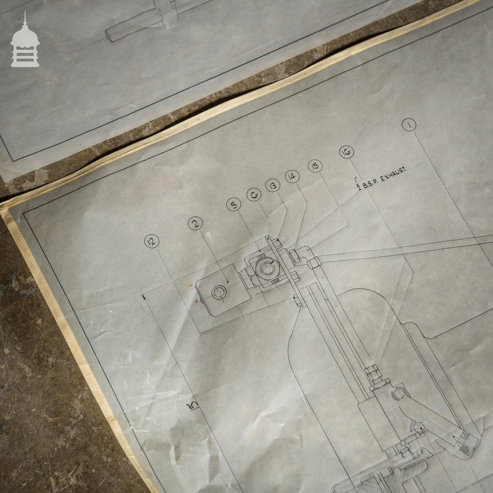 Huge Quantity of 10,000+ Industrial Technical Drawings on Drafting Film and Drafting Vellum