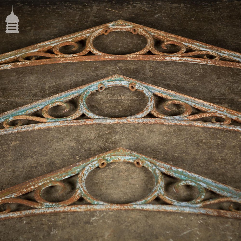 Set of 4 19th C Cast Iron Greenhouse Brackets