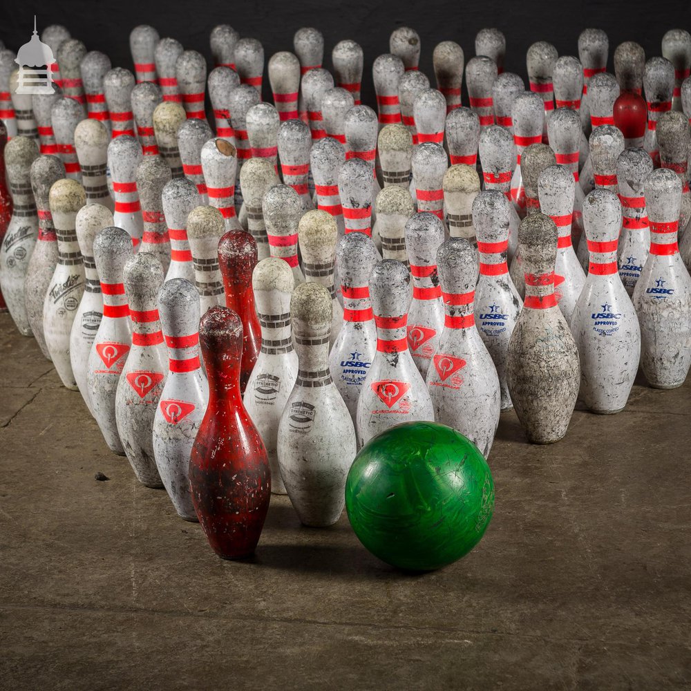 Vintage Hardwood Bowling Pin