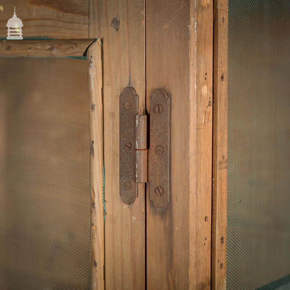 Large Georgian Pine Meat Safe Cupboard