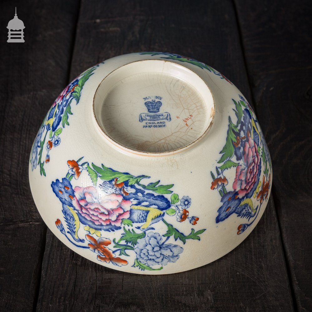 Masons Blue Pheasant Ironstone China Bowl