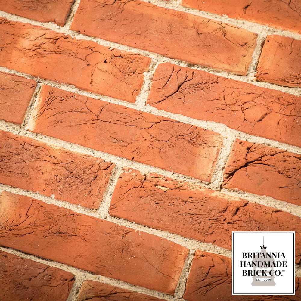 2.5" Handmade Red Brick, Period Style Facing Bricks