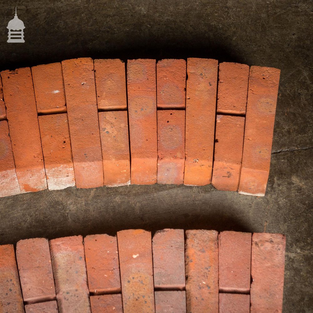 Batch of 24 Mixed Reclaimed Red Brick Window Header Arches