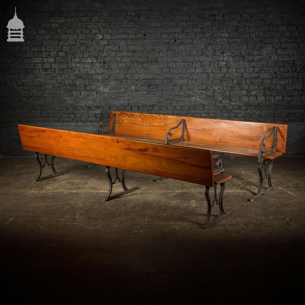 Pair of Metamorphic Benches Pews Converts into Banquet Table DUPLICATE NAME 1