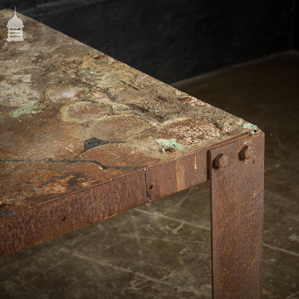 WWII Steel Morrison Air Raid Shelter Table