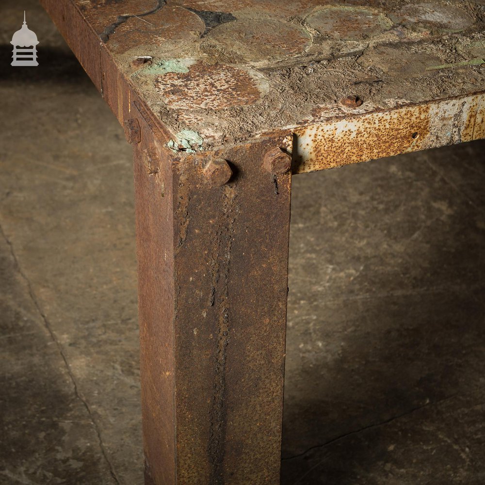 WWII Steel Morrison Air Raid Shelter Table