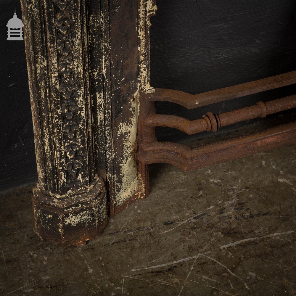 Victorian Combination Fireplace Surround with Distressed Paint