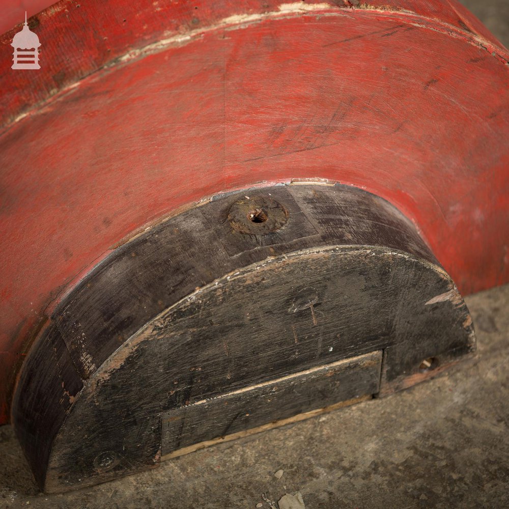 Pair of Red and Black Industrial Foundry Casting Moulds