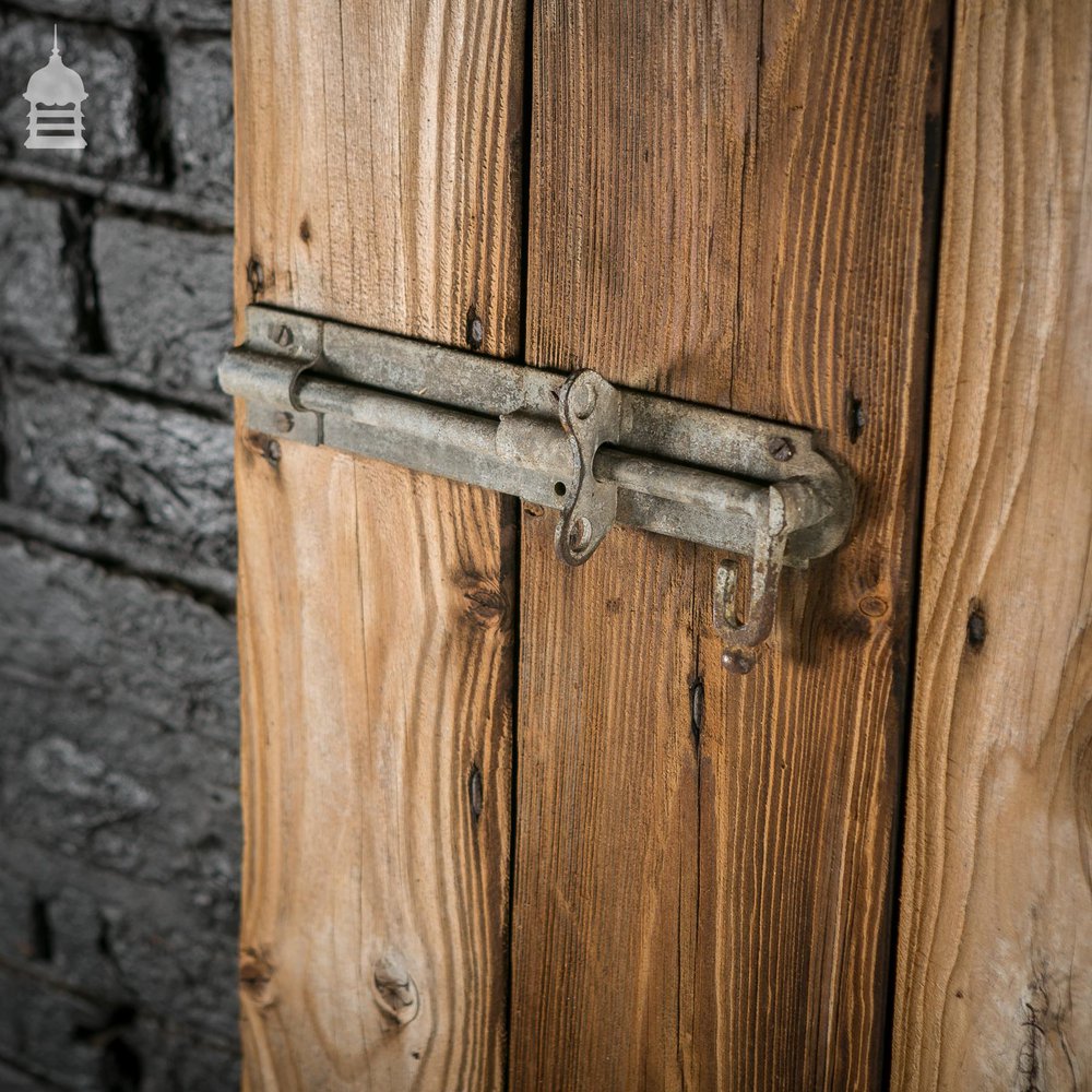 Rustic Pine Ledged and Braced Barn Door