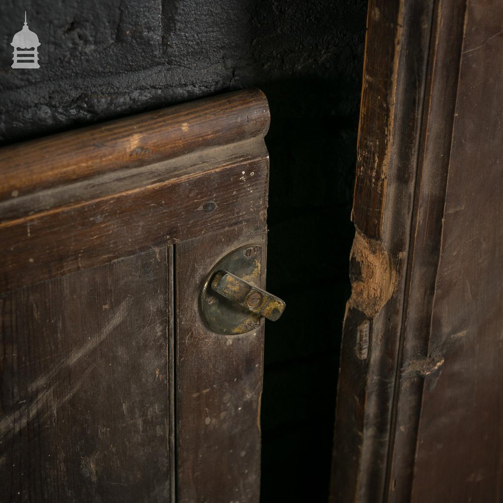 Collection of 19th C Pine Pew Ends with Carvings