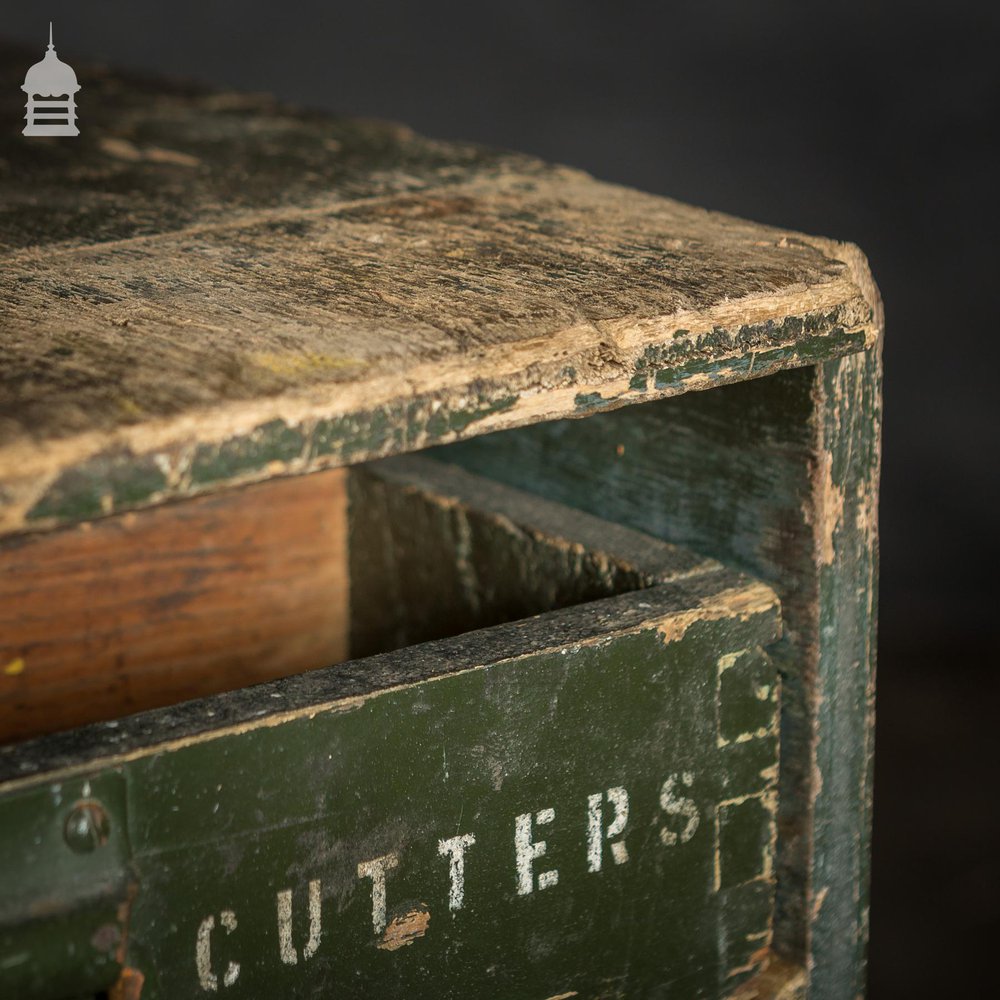 Industrial Green Tool Storage Drawer Unit