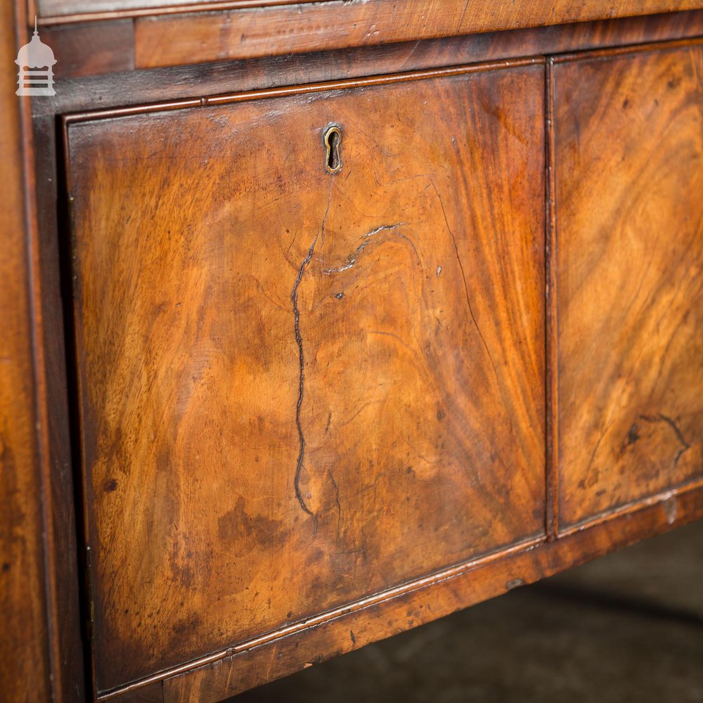 Regency Mahogany Sideboard with Tapering Fluted Legs