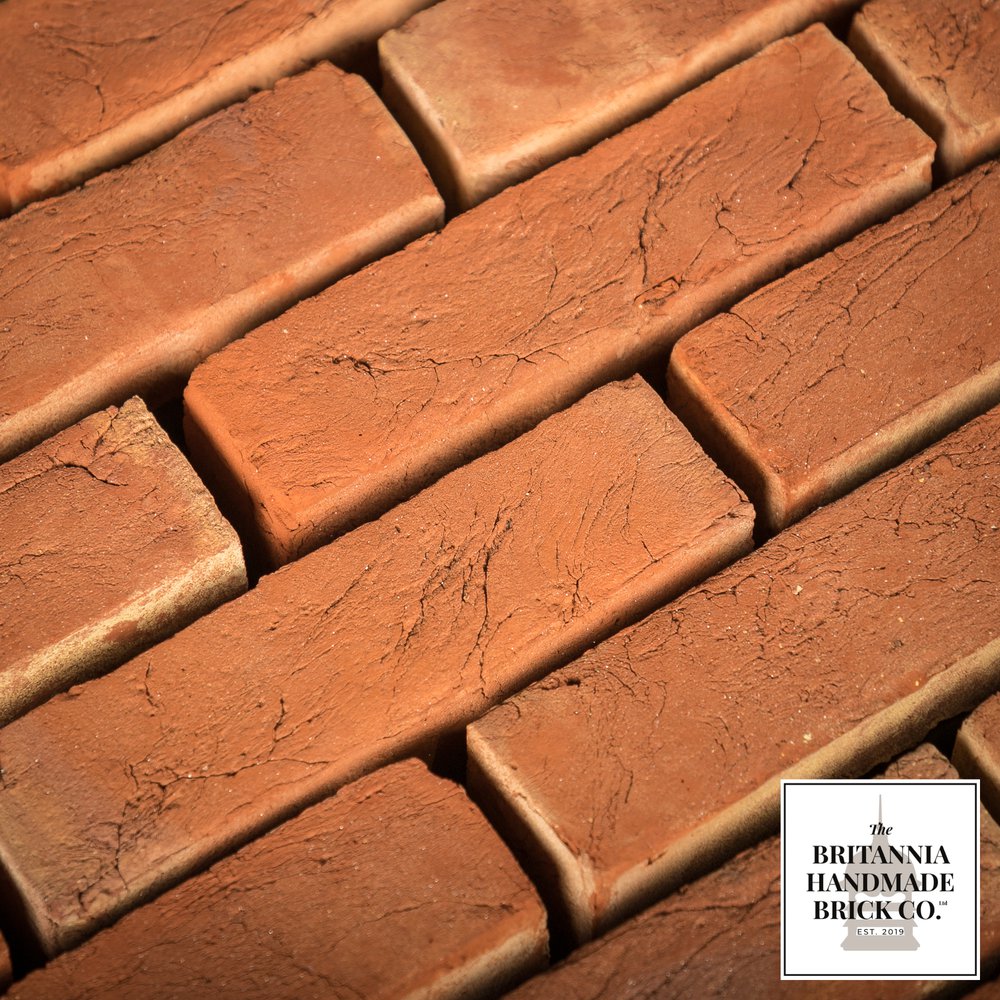 2 1/4" Handmade Red Brick, Period Style Facing Bricks