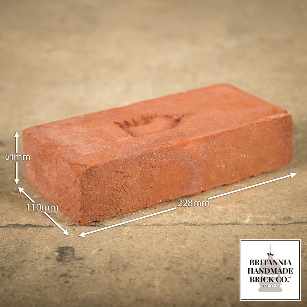 2 Inch 'BRITANNIA' Hand Made 2" Red Bricks