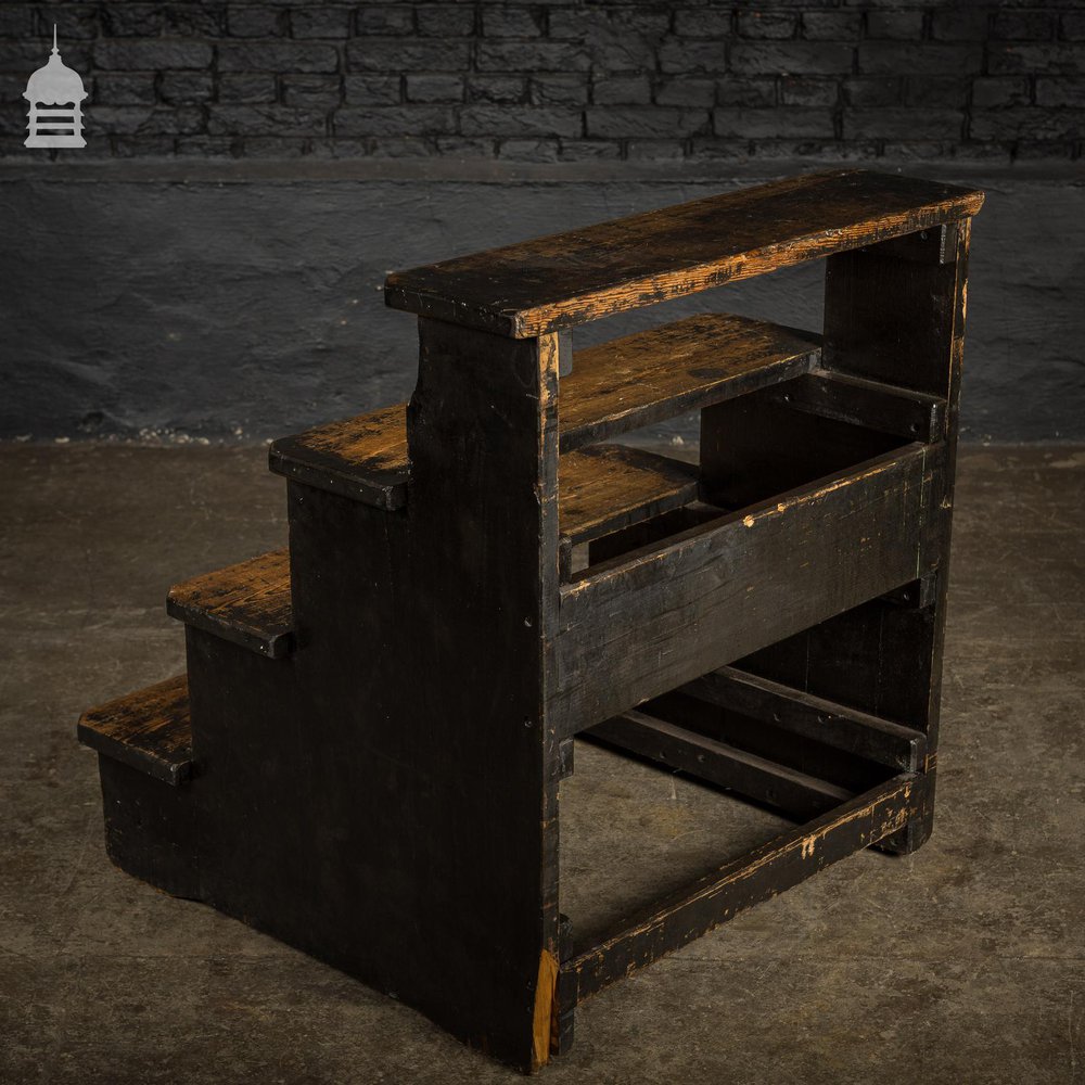 Set of 4 Industrial Pine Steps Treads