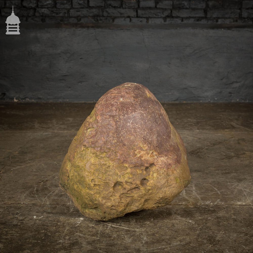 Large Weathered Smooth Glacial Rock Boulder