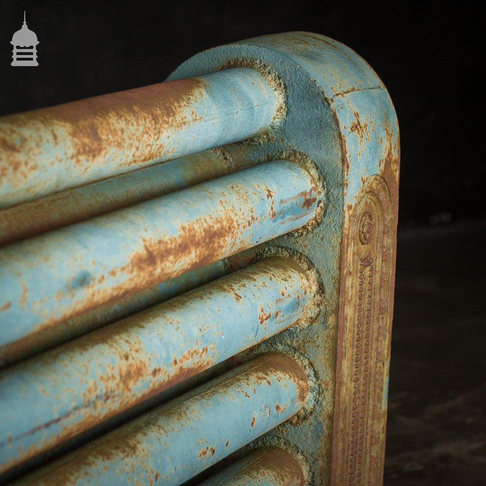 Pair of Decorative 19th C Cast Iron Untested Radiators