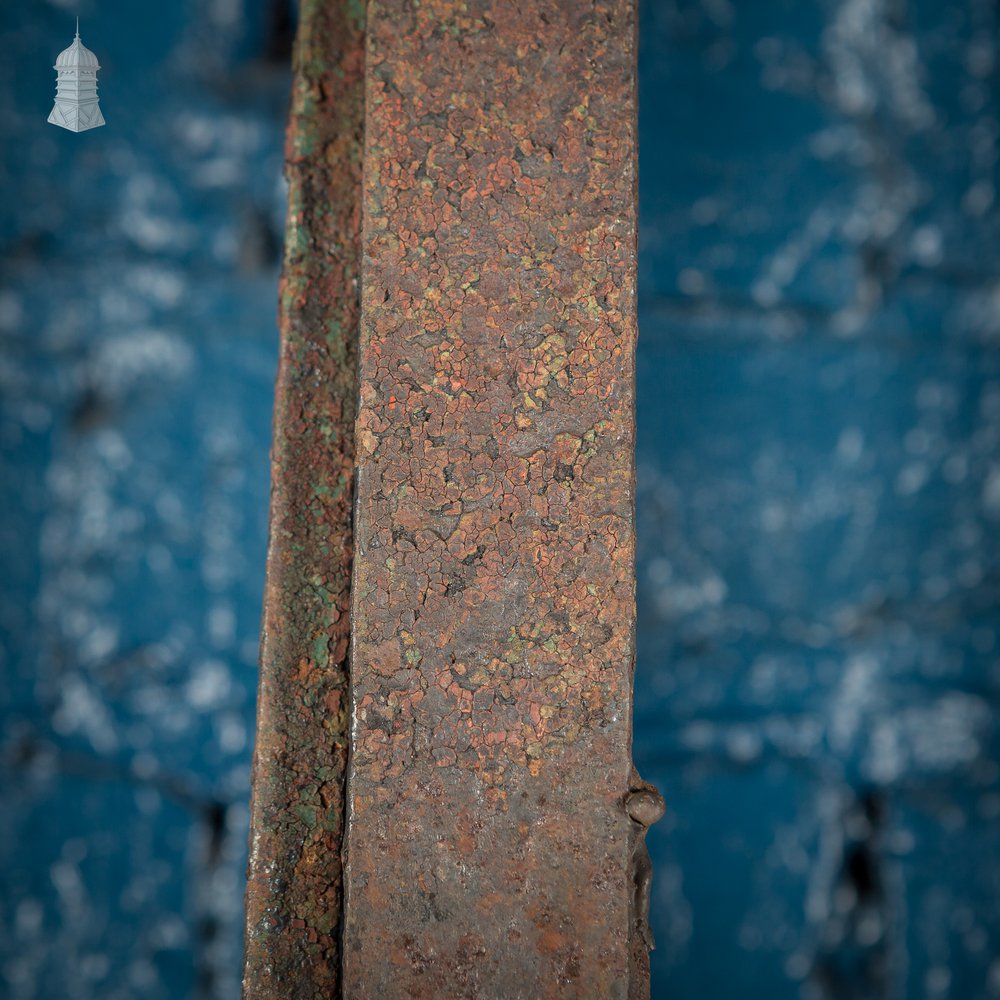 19th C Pair of Large Driveway Gates with Arrowhead Finial Detail