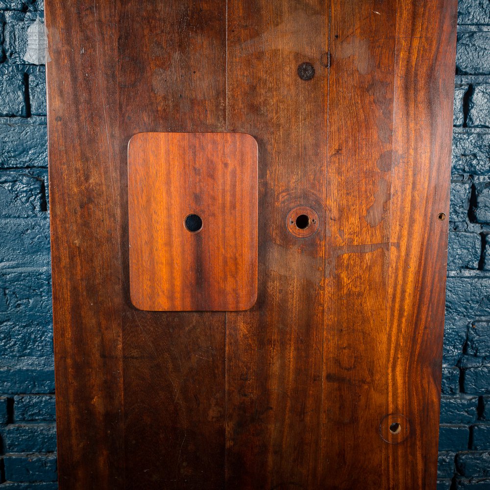 Reclaimed Iroko School Science Lab Worktop with Sink Hole and Drainer