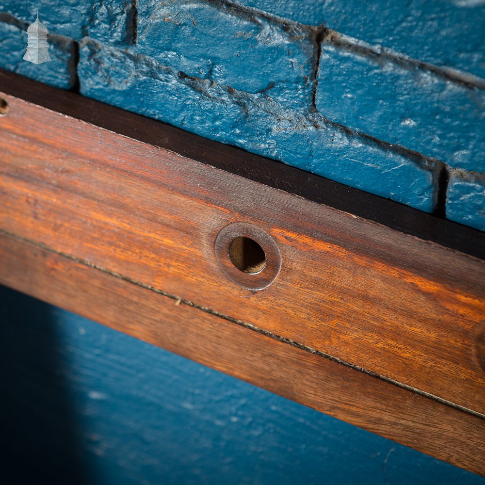 Reclaimed Iroko School Science Lab Worktop with Sink Hole and Drainer