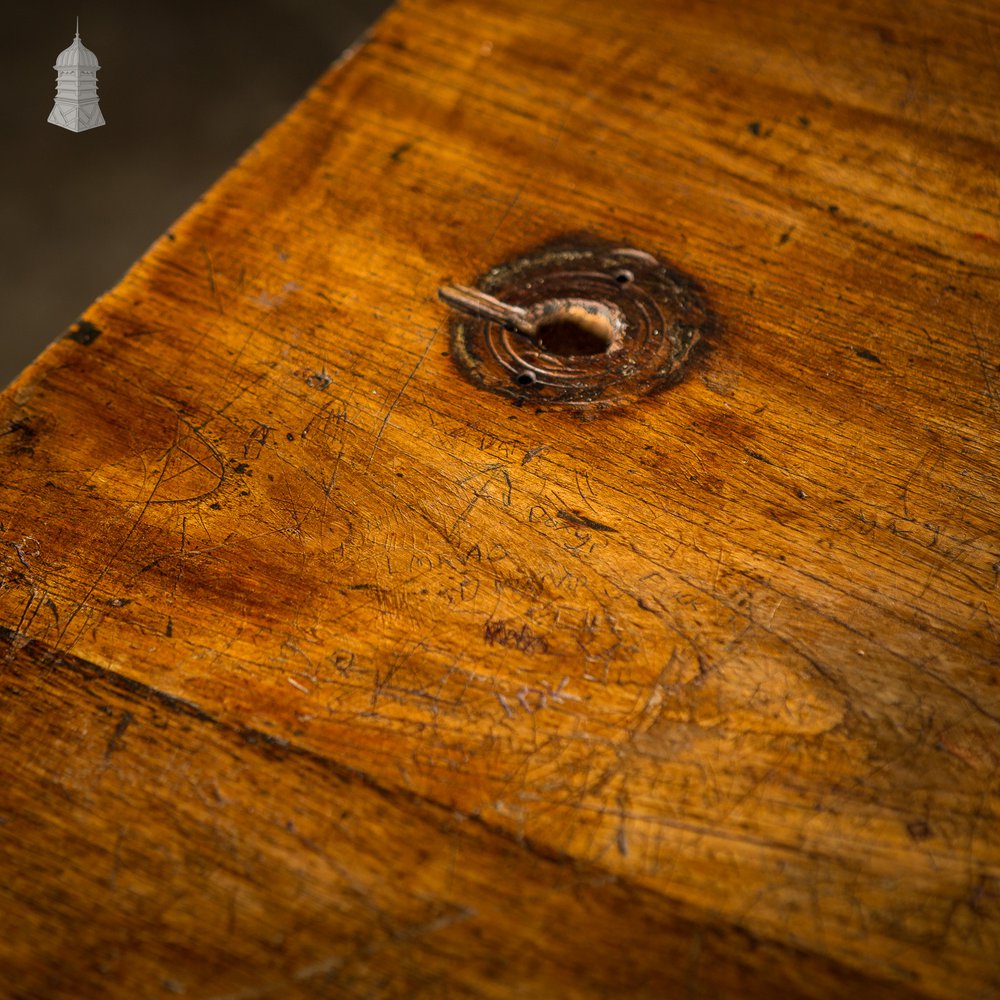 Mid Century Oak School Science Lab Table – 6 Feet Long