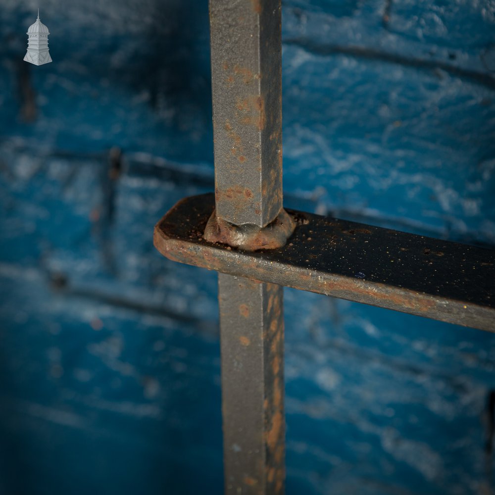 Pair of 20th C Large Iron Railings With Arrow Head Details