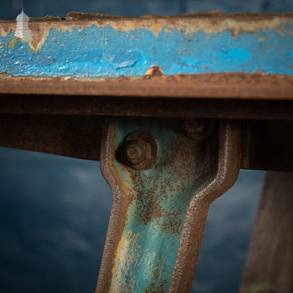 Steel Industrial Base With Wooden Top