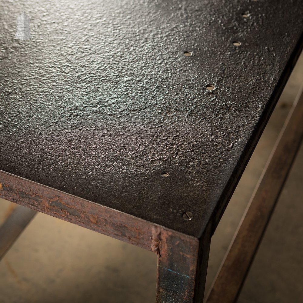 Large Steel Industrial Workshop Bench Table