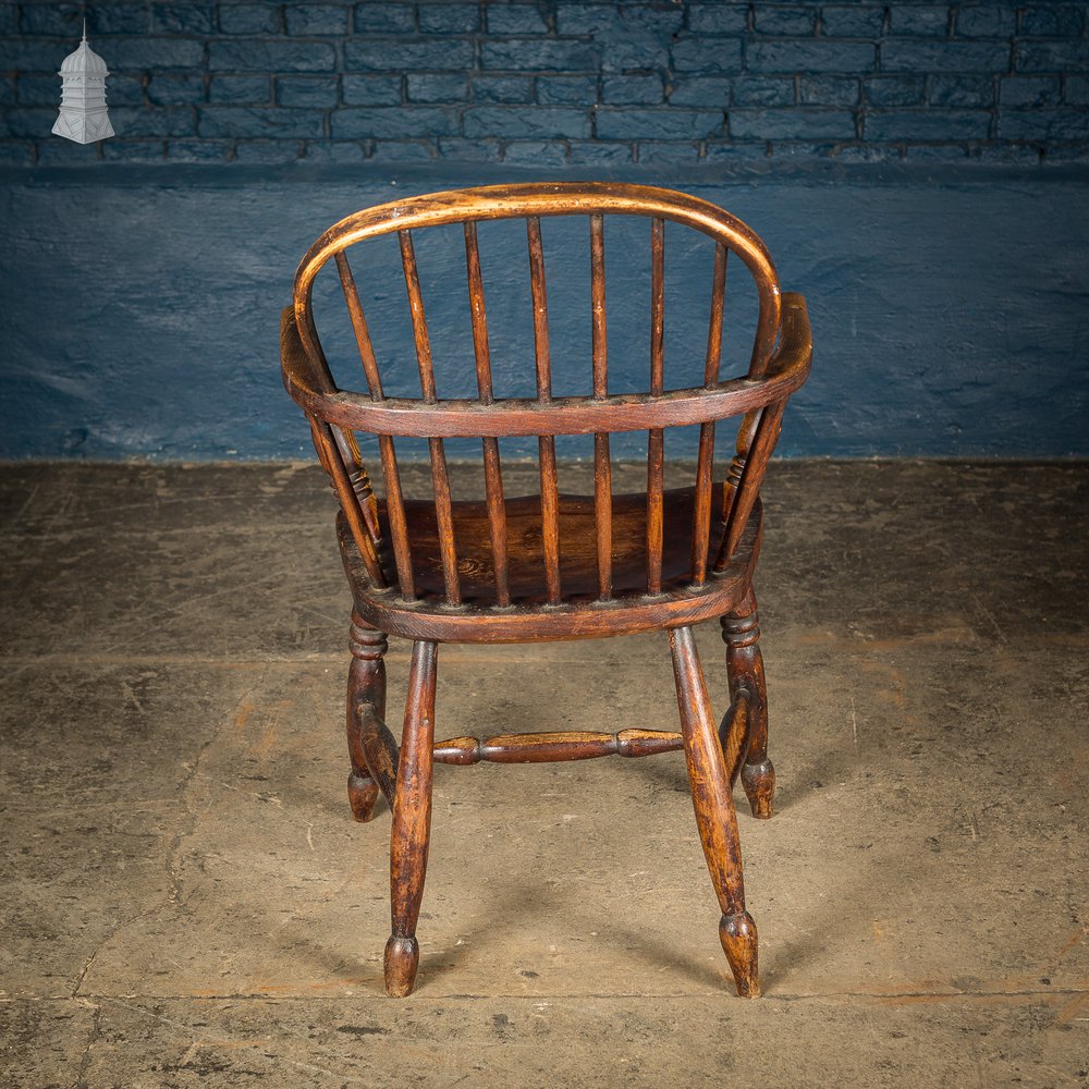 Georgian Windsor Stick Back Elm Chair