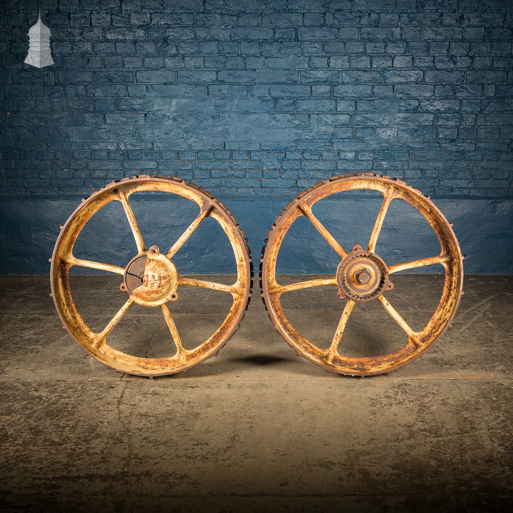 Pair of Industrial Roller Wheels