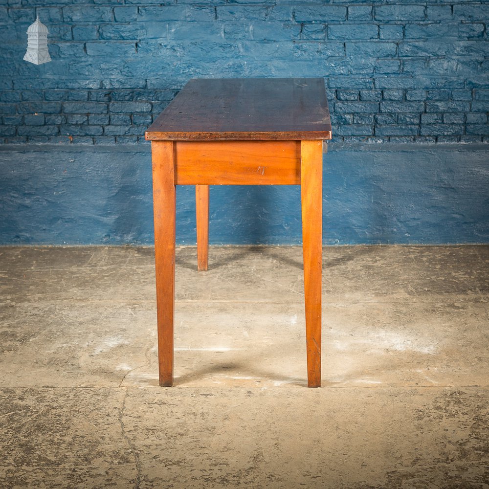 Mid Century Iroko School Science Lab Table with Drawers