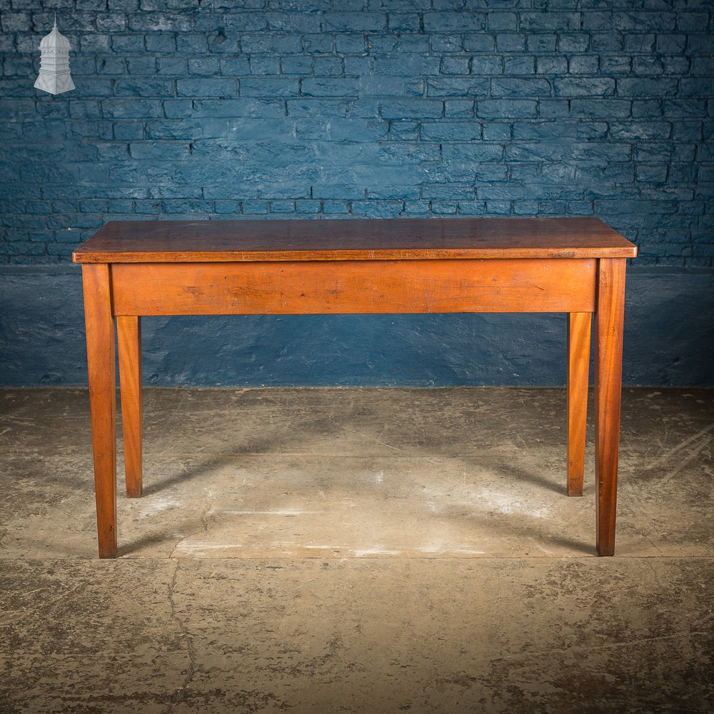 Mid Century Iroko School Science Lab Table with Drawers