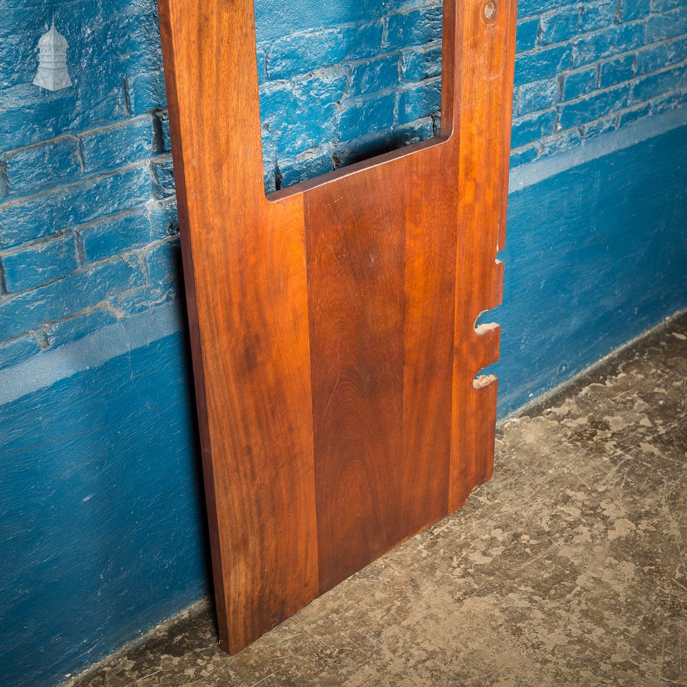 Reclaimed Iroko School Science Lab Worktop With Double Sink Holes and Drainers