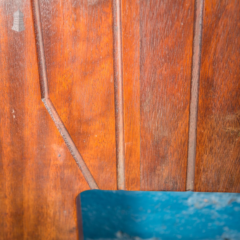 Reclaimed Iroko School Science Lab Worktop With Double Sink Holes and Drainers