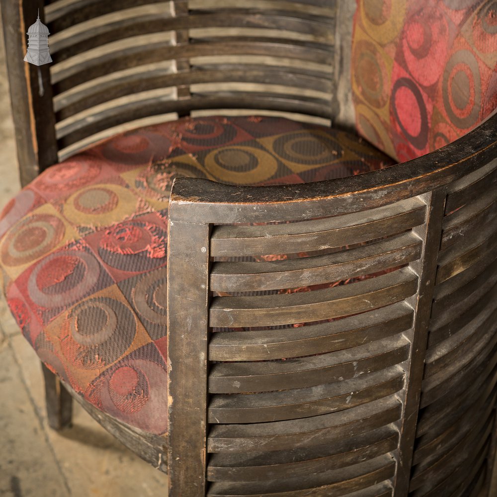 Art Deco Ebonised Tub Chair From A Hotel in Bombay [No. 4]